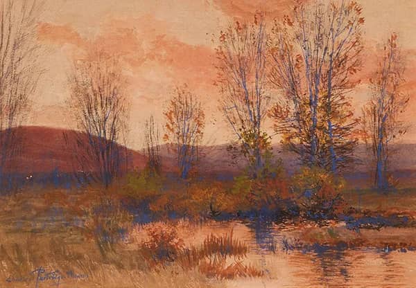 Untitled River at Sunset | Oil Painting Reproduction
