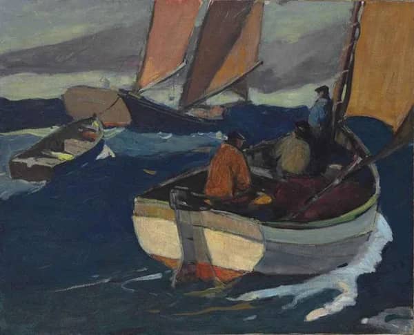 Fishermen by Eric Hudson | Oil Painting Reproduction