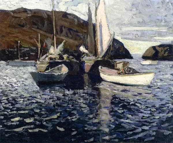 Fishing Boats by Eric Hudson | Oil Painting Reproduction