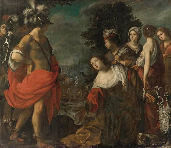 Abigail before David by Francesco Furini | Oil Painting Reproduction