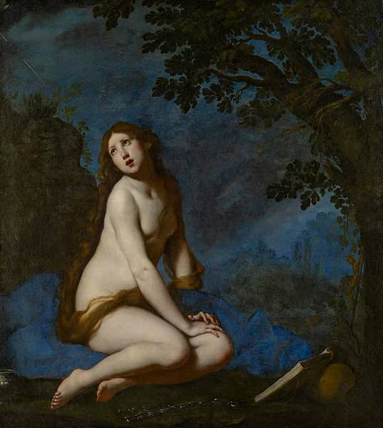 Penitent Magdalen 1634 by Francesco Furini | Oil Painting Reproduction