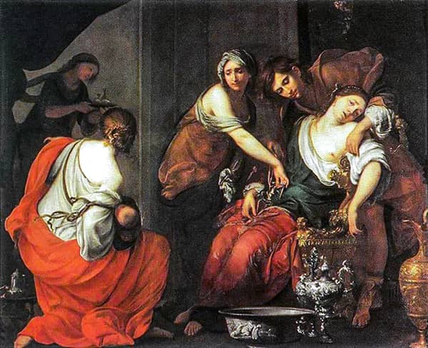 The Birth of Benjamin by Francesco Furini | Oil Painting Reproduction