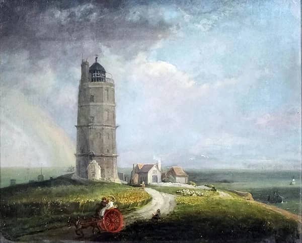 North Foreland Lighthouse by George Arnald | Oil Painting Reproduction
