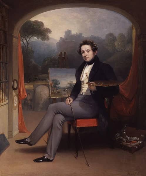 Self Portrait of George Arnald in his Studio 1831 | Oil Painting Reproduction
