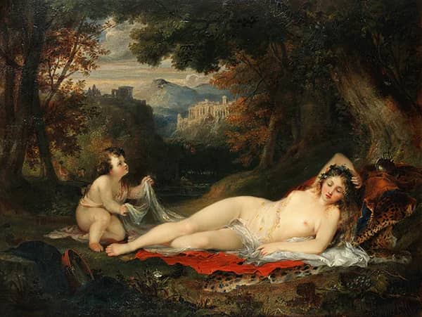 Venus and Cupid by George Arnald | Oil Painting Reproduction