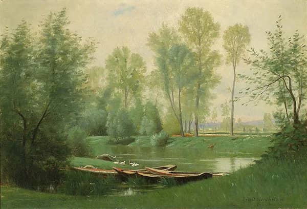 The Seine c1880 by Ernest Wadsworth Longfellow | Oil Painting Reproduction