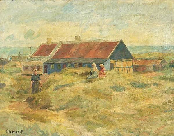 The Blue House in Skagen | Oil Painting Reproduction