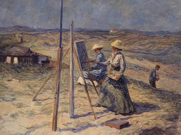 Young Female Artists in Skagen 1912 | Oil Painting Reproduction