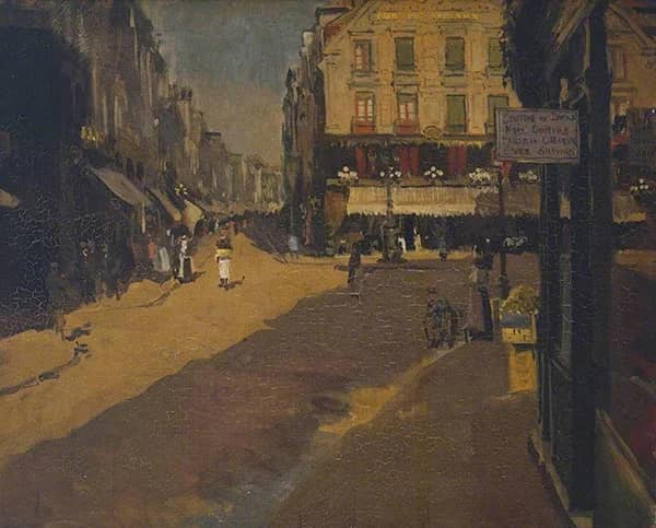 Cafe of the Courts Dieppe | Oil Painting Reproduction