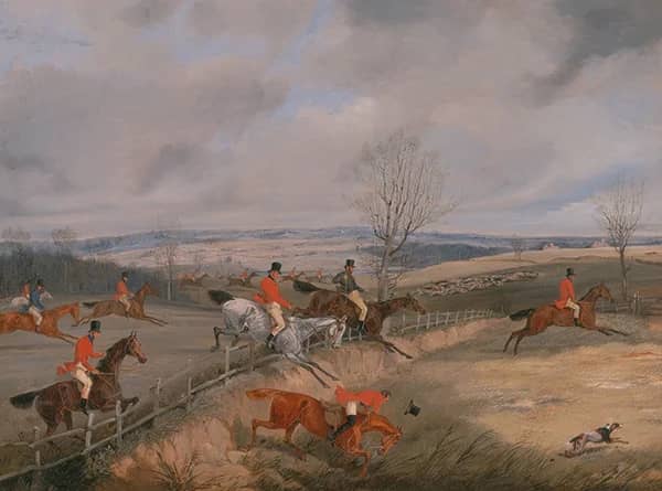 Hunting Scene Drawing the Cover 1840 | Oil Painting Reproduction