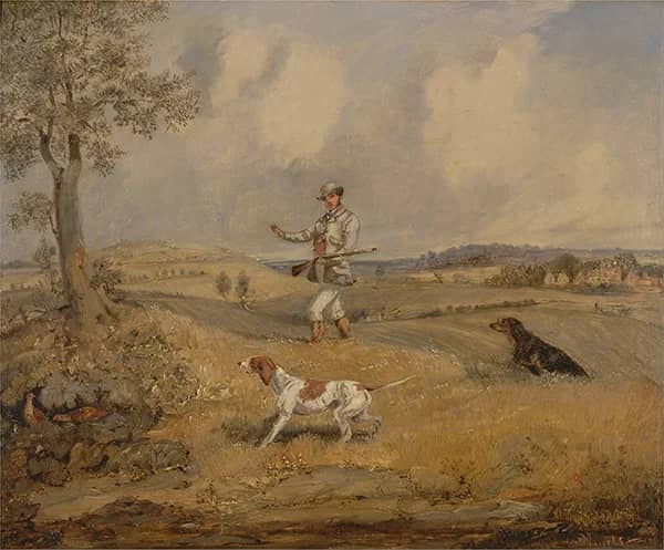 Partridge Shooting 1825 by Henry Alken | Oil Painting Reproduction