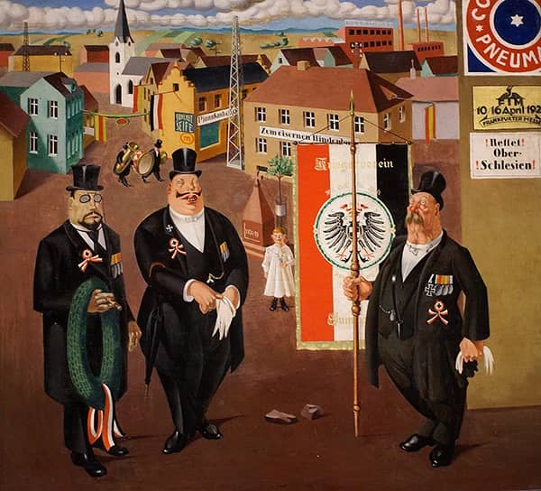 Veterans Association 1922 by Georg Scholz | Oil Painting Reproduction