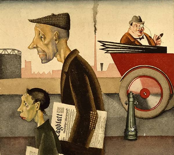 Work Disgraces by Georg Scholz | Oil Painting Reproduction