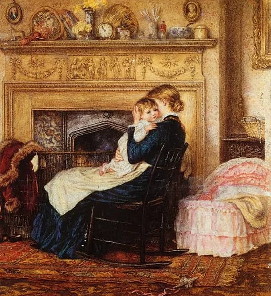 In the Nursery by Helen Allingham | Oil Painting Reproduction