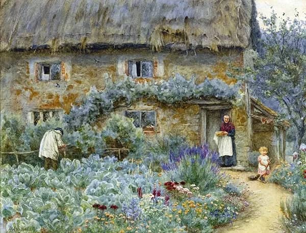 The Old Place by Helen Allingham | Oil Painting Reproduction
