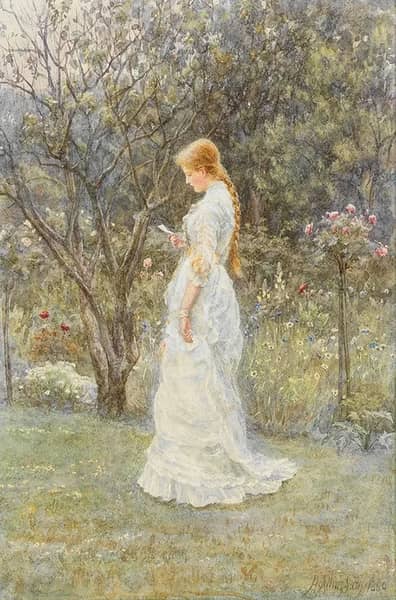 The Proposal 1880 by Helen Allingham | Oil Painting Reproduction