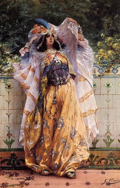 An Ouled Nail Tribal Dancer 1895 | Oil Painting Reproduction