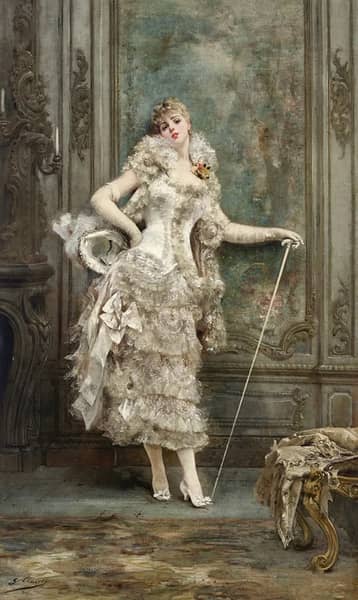 Frou Frou 1882 by Georges Clairin | Oil Painting Reproduction