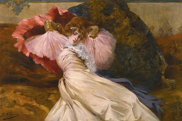 Reclining Woman by Georges Clairin | Oil Painting Reproduction