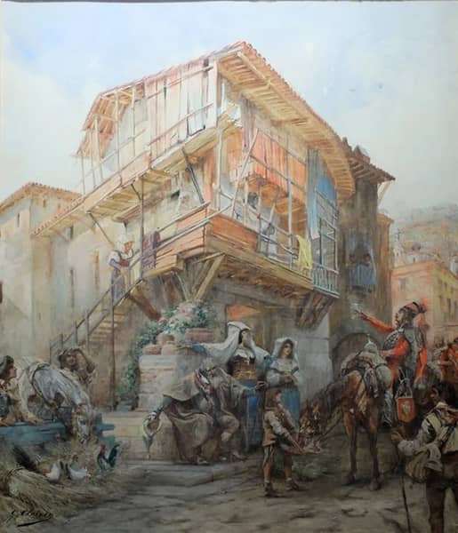 The Halt by Georges Clairin | Oil Painting Reproduction