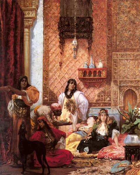 The Sultan's Favorites by Georges Clairin | Oil Painting Reproduction