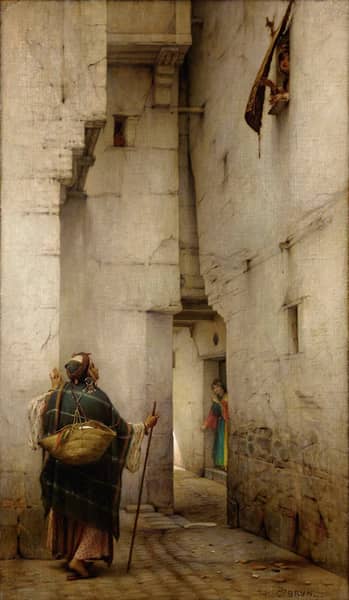 The Alley by Guillaume Charles Brun | Oil Painting Reproduction