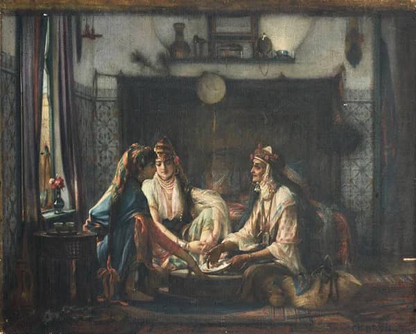 The Fortuneteller by Guillaume Charles Brun | Oil Painting Reproduction