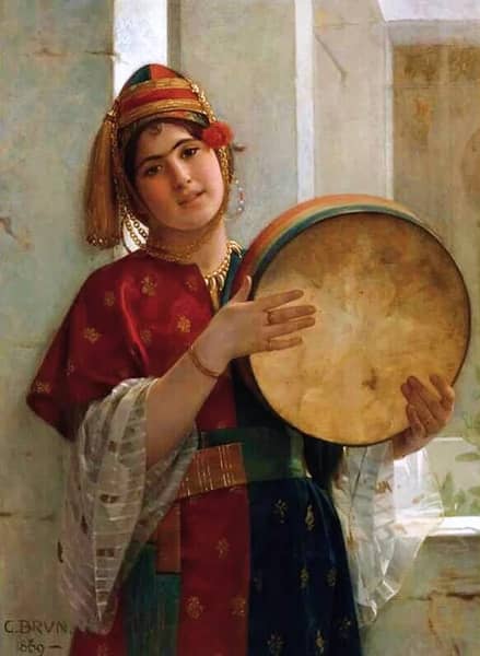 The Tambourine Player 1869 | Oil Painting Reproduction