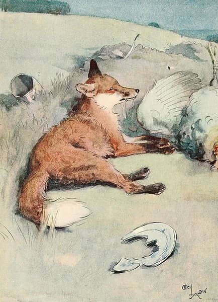 Bad Fox by Cecil Aldin | Oil Painting Reproduction