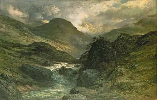 A Canyon by Gustave Dore | Oil Painting Reproduction