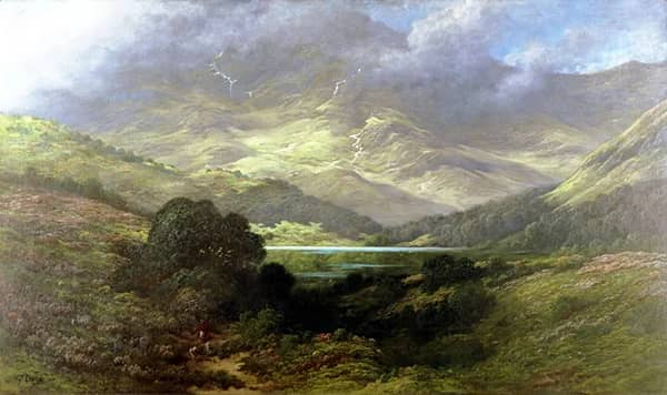 Scottish Highlands by Gustave Dore | Oil Painting Reproduction