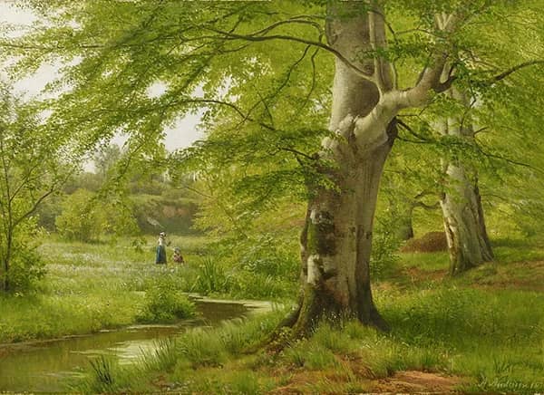 Beechs Trees in the Early Summer | Oil Painting Reproduction