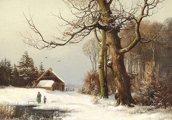 Winter Day at the Edge of the Woods 1872 | Oil Painting Reproduction