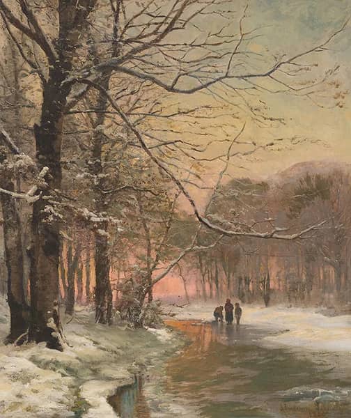 Winter by Anders Andersen-Lundby | Oil Painting Reproduction