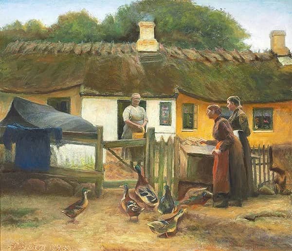At the Fisherman's House 1924 | Oil Painting Reproduction