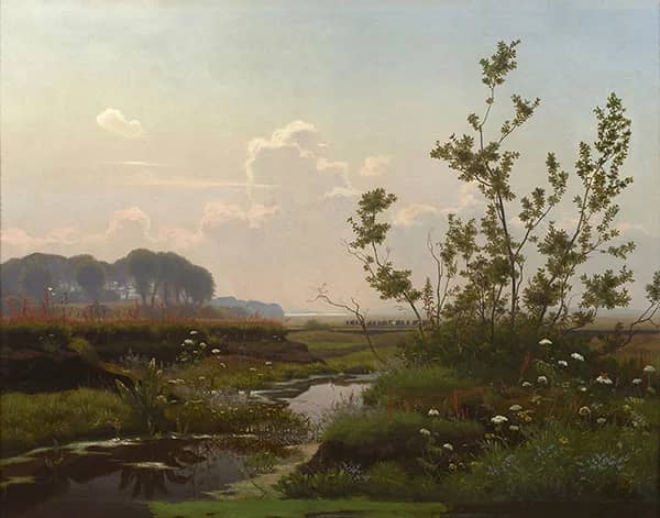 Danish Countryside Landscape 1930 | Oil Painting Reproduction