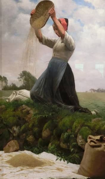 Winnowing 1883 by Hans Ole Brasen | Oil Painting Reproduction