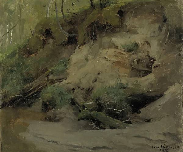 Forest with a Sandy Slope 1887 | Oil Painting Reproduction