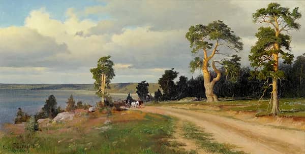 Landscape 1884 by Eero Jarnefelt | Oil Painting Reproduction