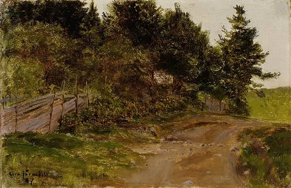 Path in the Forest 1887 by Eero Jarnefelt | Oil Painting Reproduction