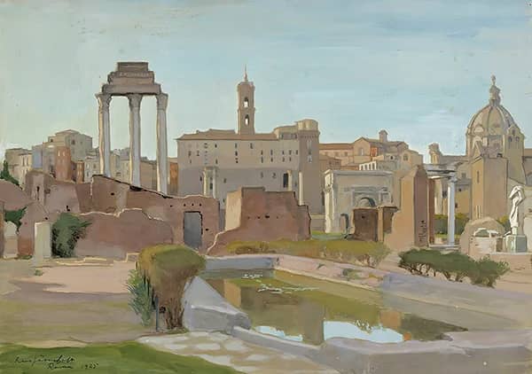 Roman Forum 1925 by Eero Jarnefelt | Oil Painting Reproduction