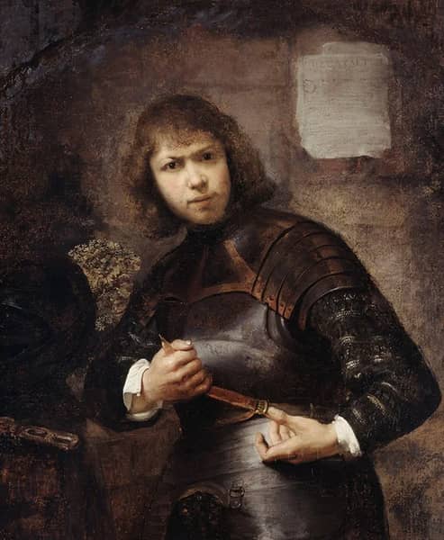 A Soldier Buckling his Belt by Willem Drost | Oil Painting Reproduction