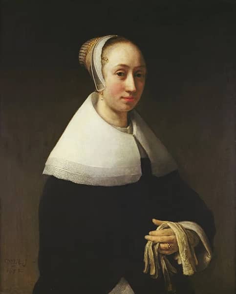 Portrait of a Lady 1653 by Willem Drost | Oil Painting Reproduction