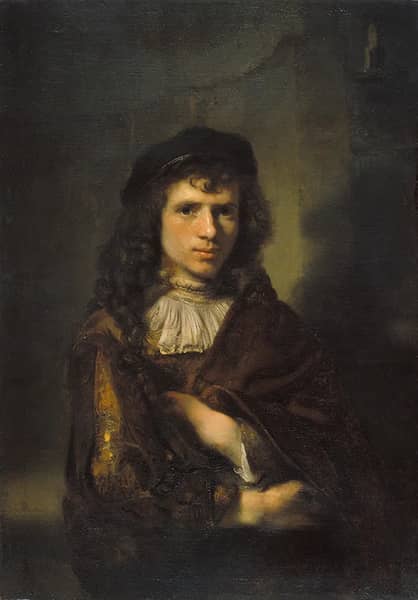 Portrait of a Young Man 1654 by Willem Drost | Oil Painting Reproduction