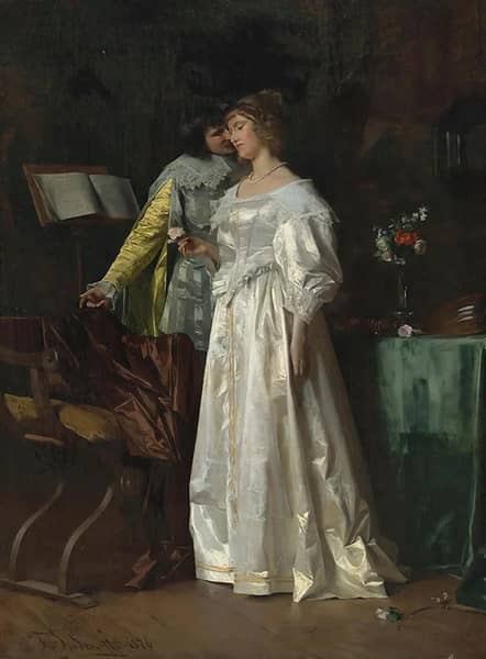 Lovers Song 1876 by Federico Andreotti | Oil Painting Reproduction