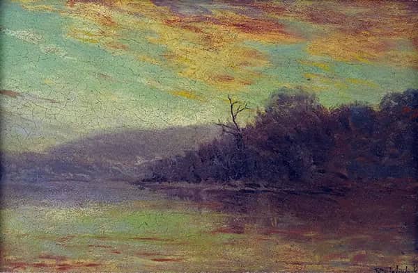 Autumn Sunset 1908 by Julian Onderdonk | Oil Painting Reproduction