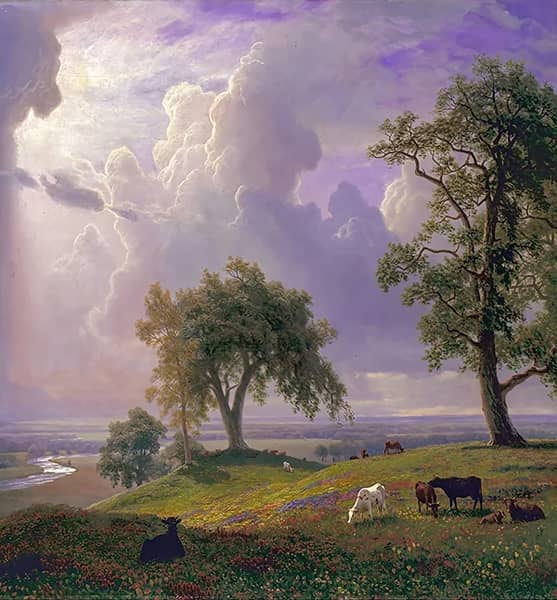 California Spring 1875 by Albert Bierstadt | Oil Painting Reproduction
