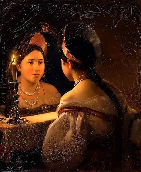 Fortuneteller Svetlana 1836 by Karl Bryullov | Oil Painting Reproduction