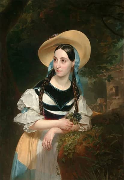Portrait of the Singer Fanny Tacchinardi Persiani 1834 | Oil Painting Reproduction