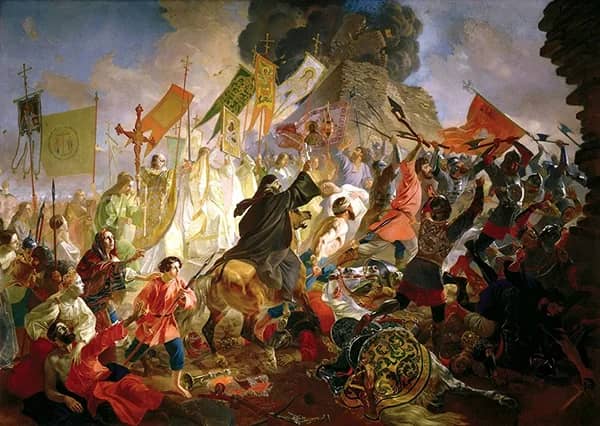 Siege of Pskov by Polish King by Karl Bryullov | Oil Painting Reproduction